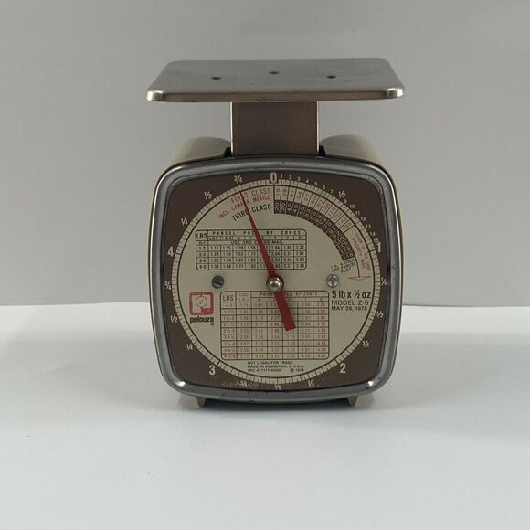 1978 Vintage Postal Scale Pelouze Model Z5 Mechanical 5 Lbs x 1/2 oz. Capacity - Picture 9 of 12